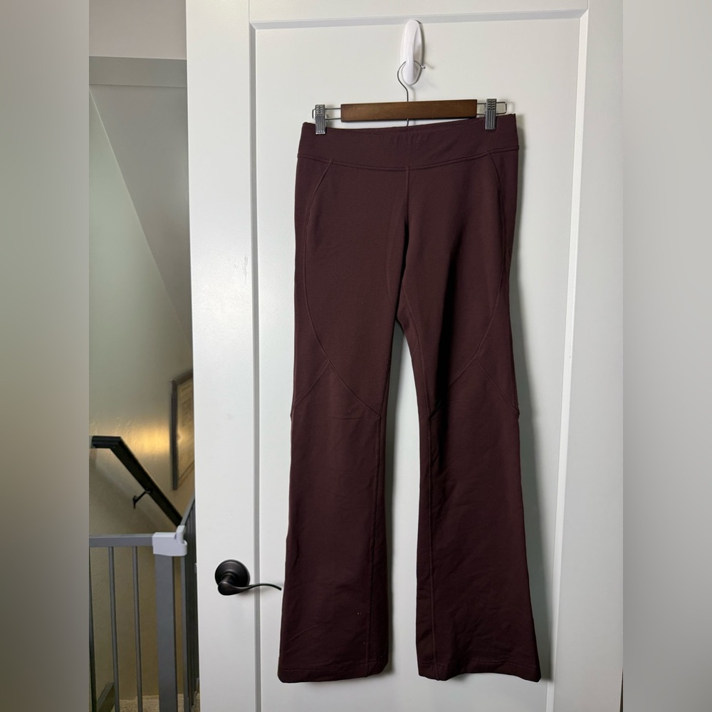 Patagonia Cool Wear Flare Reflective Legging Maroon Running Workout Wide Leg XS